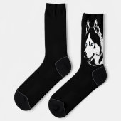 Siberian Husky Socks Husky Dog Socks Customize Sokken (Links)