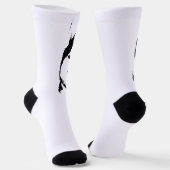 Siberian Husky Socks Husky Eyes Socks Customize Sokken (Gebogen)