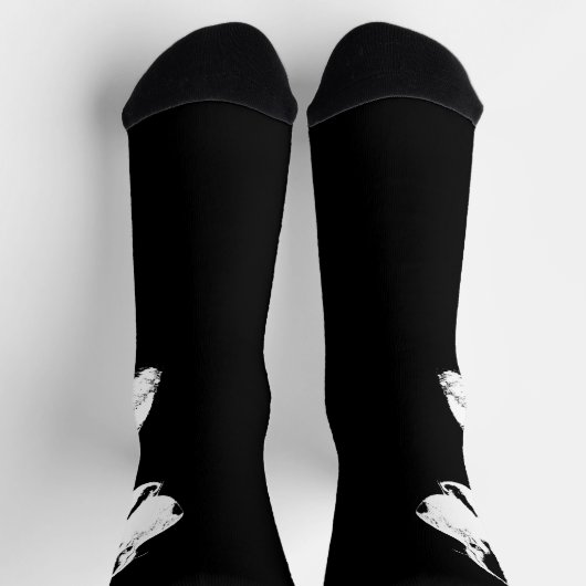 Siberian Husky Socks Husky Pup  Socks Customize Sokken (Top)