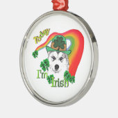 Siberian Husky St Patrick's Metalen Ornament (Links)