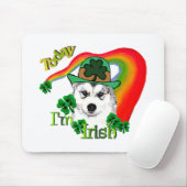 Siberian Husky St Patrick's Muismat (Met muis)