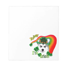 Siberian Husky St Patrick's Notitieblok