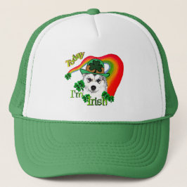 Siberian Husky St Patrick's Trucker Pet