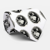 Siberian Husky Stropdas (Opgerold)