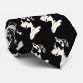 Siberian Husky Stropdassen Stylish Alaskan Malamut (Opgerold)