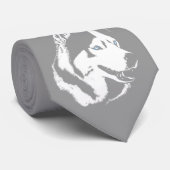 Siberian Husky Stropdassen Stylish Alaskan Malamut (Opgerold)