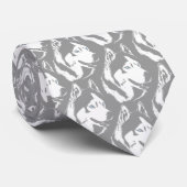 Siberian Husky Stropdassen Stylish Alaskan Malamut (Opgerold)