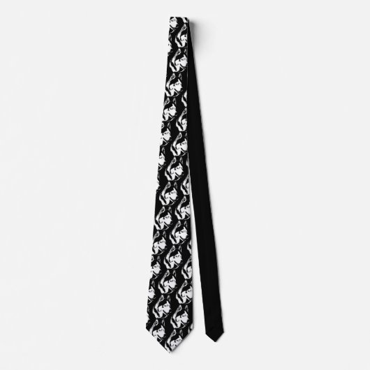 Siberian Husky Stropdassen Stylish Alaskan Malamut (Voorkant)