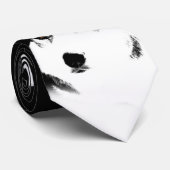 Siberian Husky Stropdassen Stylish Alaskan Malamut (Opgerold)