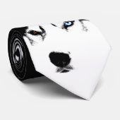 Siberian Husky Stropdassen Stylish Alaskan Malamut (Opgerold)