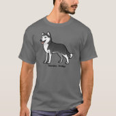 Siberian Husky T-shirt (Voorkant)