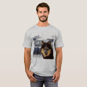 Siberian Husky T-Shirt (Voorkant volledig)