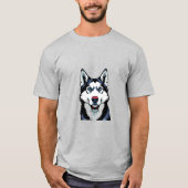 Siberian Husky T-shirt (Voorkant)