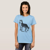 Siberian Husky T-shirt (Voorkant volledig)