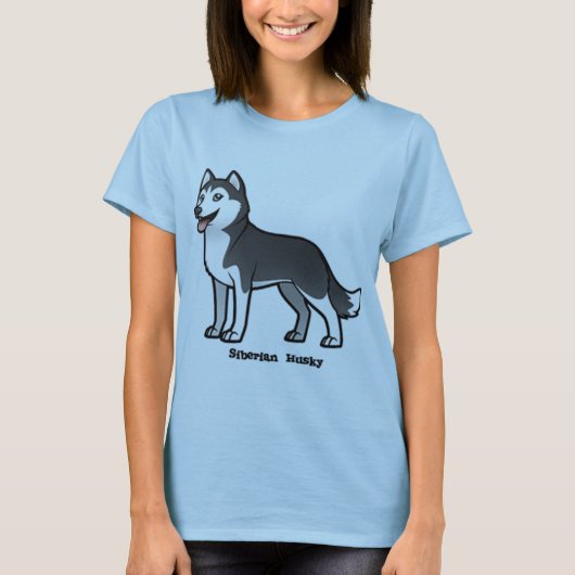 Siberian Husky T-shirt (Voorkant)