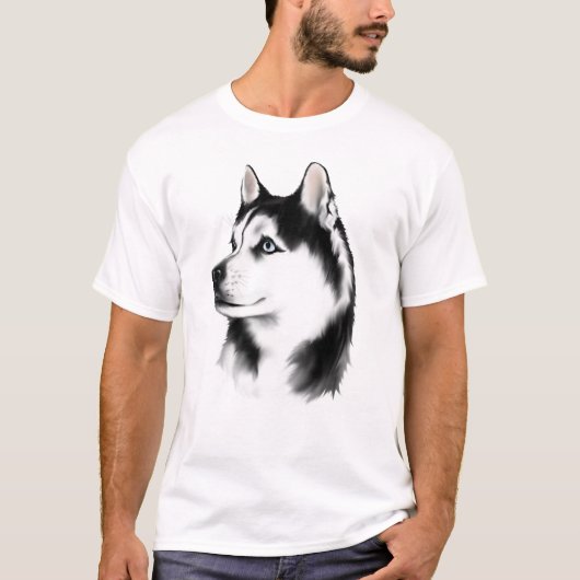 Siberian Husky T-Shirt (Voorkant)