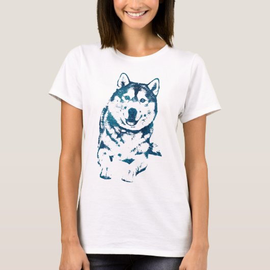 Siberian Husky T-shirt (Voorkant)