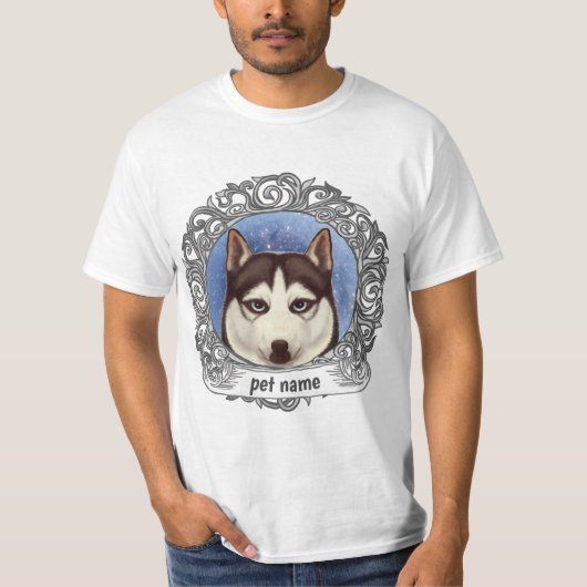 Siberian Husky T-Shirt (Voorkant)