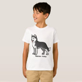 Siberian Husky T-shirt (Voorkant volledig)