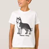 Siberian Husky T-shirt (Voorkant)