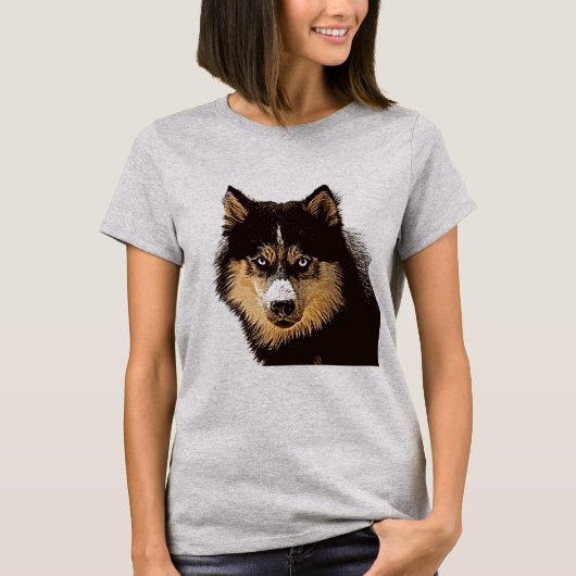 Siberian Husky T-shirt (Voorkant)