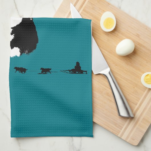 Siberian Husky Theedoek (Quarter Fold)