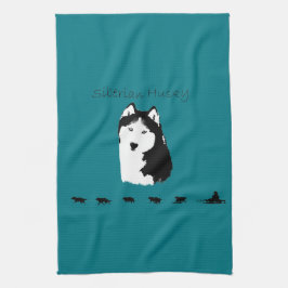 Siberian Husky Theedoek