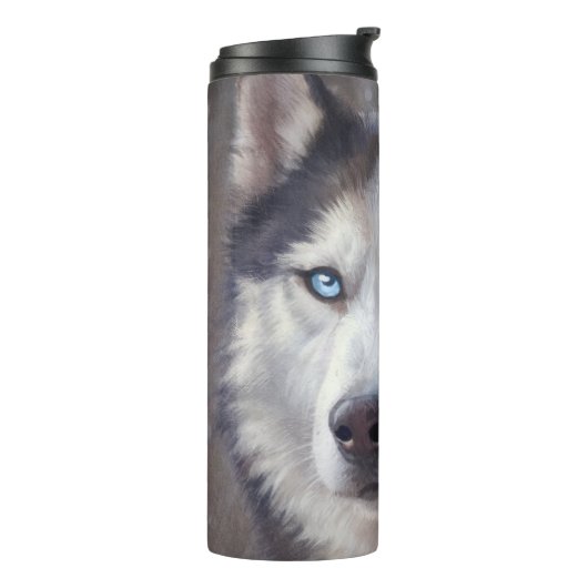 Siberian Husky Thermosbeker (Gedraaid links)