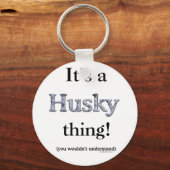 Siberian Husky Thing Sleutelhanger (Voorkant)