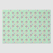 Siberian Husky Tissue Paper in Green Tissuepapier (Voorkant)