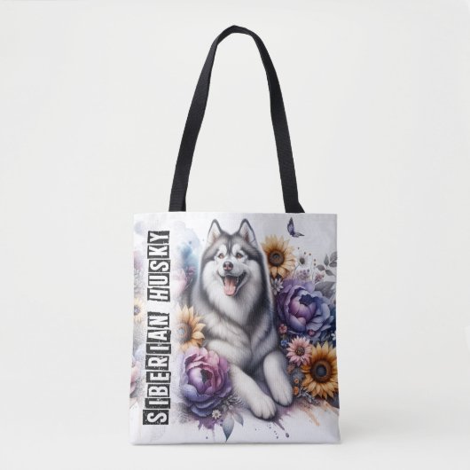Siberian Husky Tote Bag (Voorkant)