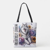 Siberian Husky Tote Bag (Achterkant)