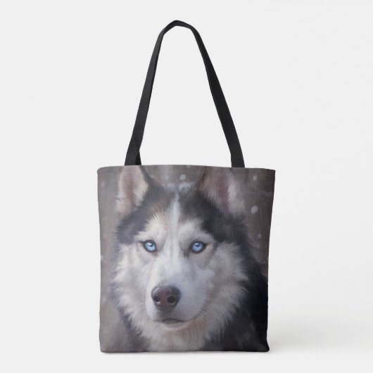 Siberian Husky Tote Bag (Achterkant)