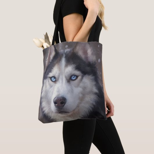 Siberian Husky Tote Bag (Dichtbij)