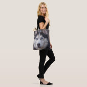 Siberian Husky Tote Bag (Op model)
