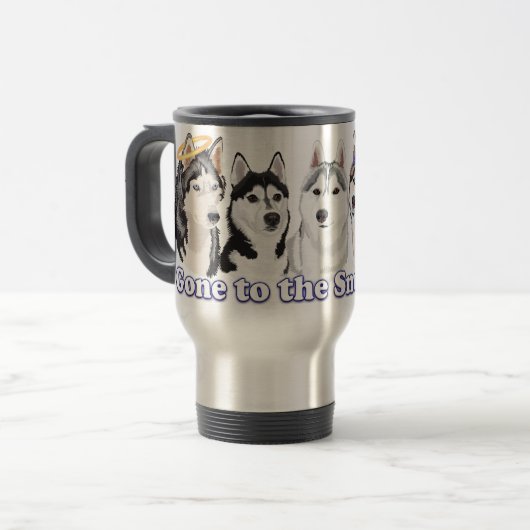 Siberian Husky Travel Mug - Jamie's Cup Reisbeker (Voorkant links)