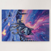 Siberian Husky Valentine's Day Heart Aurora Legpuzzel (Horizontaal)