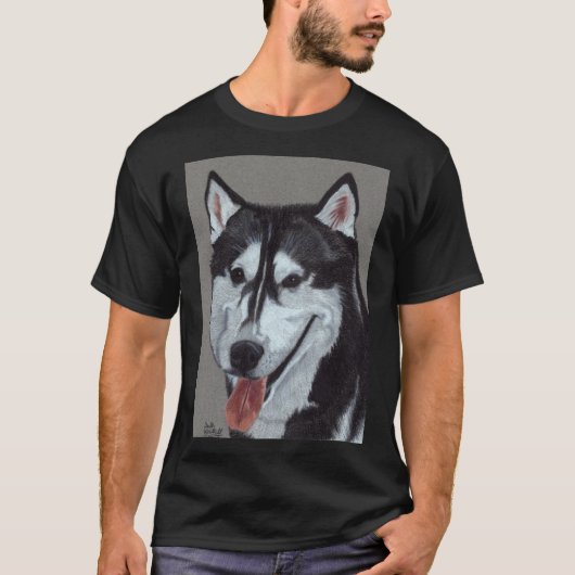 Siberian Husky Vignette T-shirt (Voorkant)