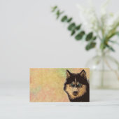 Siberian Husky Visitekaartje (Staand voorkant)