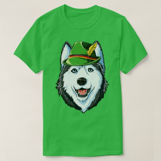 Siberian Husky voor mannen jongens jongens meisjes T-shirt (Design voorkant)