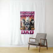 Siberian Husky Wandkleed (In situ)