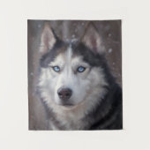 Siberian Husky Wandkleed (Voorkant)