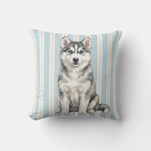 Siberian Husky Watercolor Kussenhoes Kunst Kussen