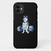 Siberian Husky Weightlift Funny Deadlift Mannen Case-Mate iPhone Case (Achterkant)