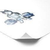 Siberian Husky Weightlift Funny Deadlift Mannen Foto Afdruk (Hoek)