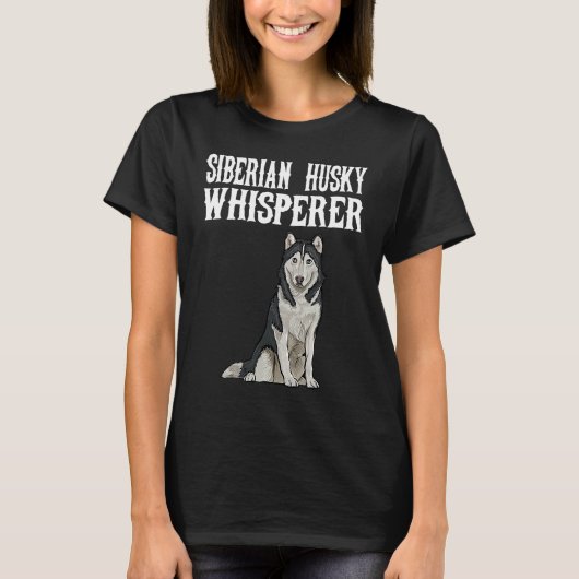 Siberian Husky Wisperer  Dog T-shirt (Voorkant)