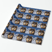Siberian Husky Wrapping Paper Cadeaupapier (Uitgerold)