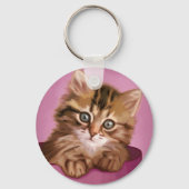 Siberian Kitten Sleutelhanger (Voorkant)