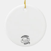 Siberian Love Keramisch Ornament (Achterkant)