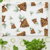 Siberian Pinecone Pattern Towel Theedoek (Gevouwen)